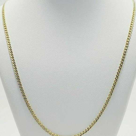 Solid 10K Diamond Cut 2.5mm 20" Necklace - Picture 1 of 3